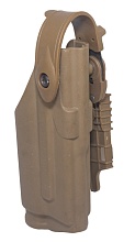 детальное фото для раздела Кобура Glock 17 с фонарем без крепления, пластик, tan (Б/У) интернет-магазин "Планета страйкбола»