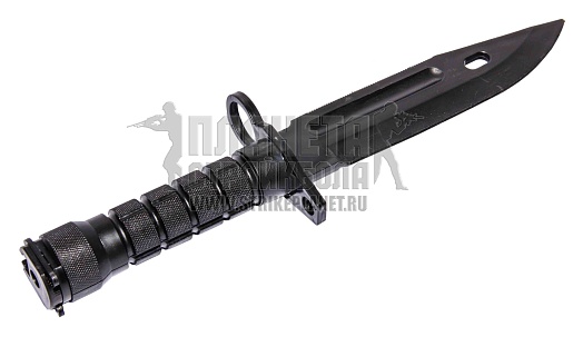 Штык-нож тренировочный М9 на М4 резина черный