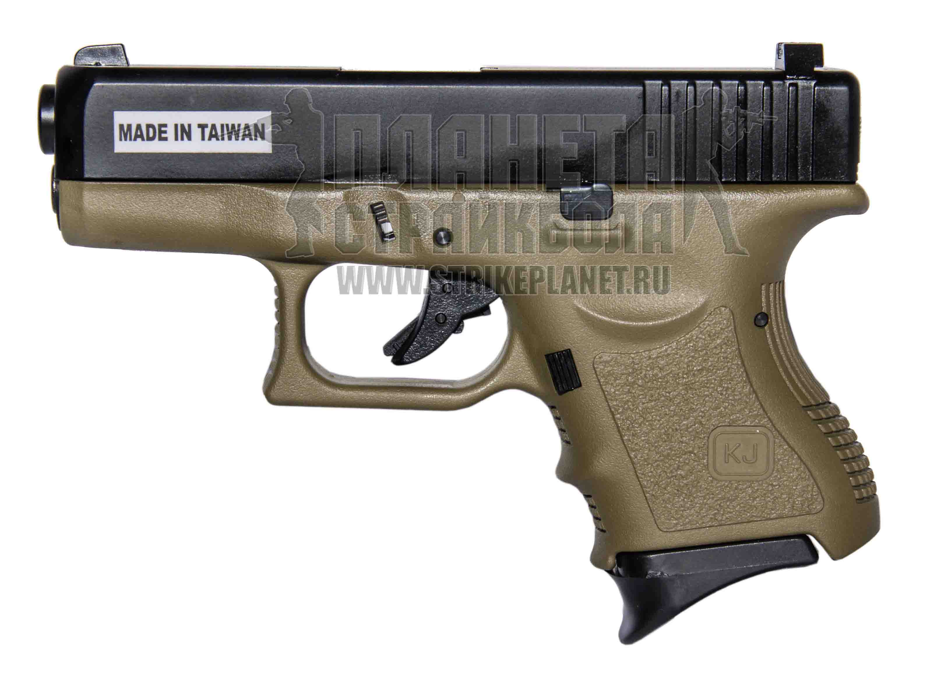 KJW Пистолет Glock 27, greengas, tan