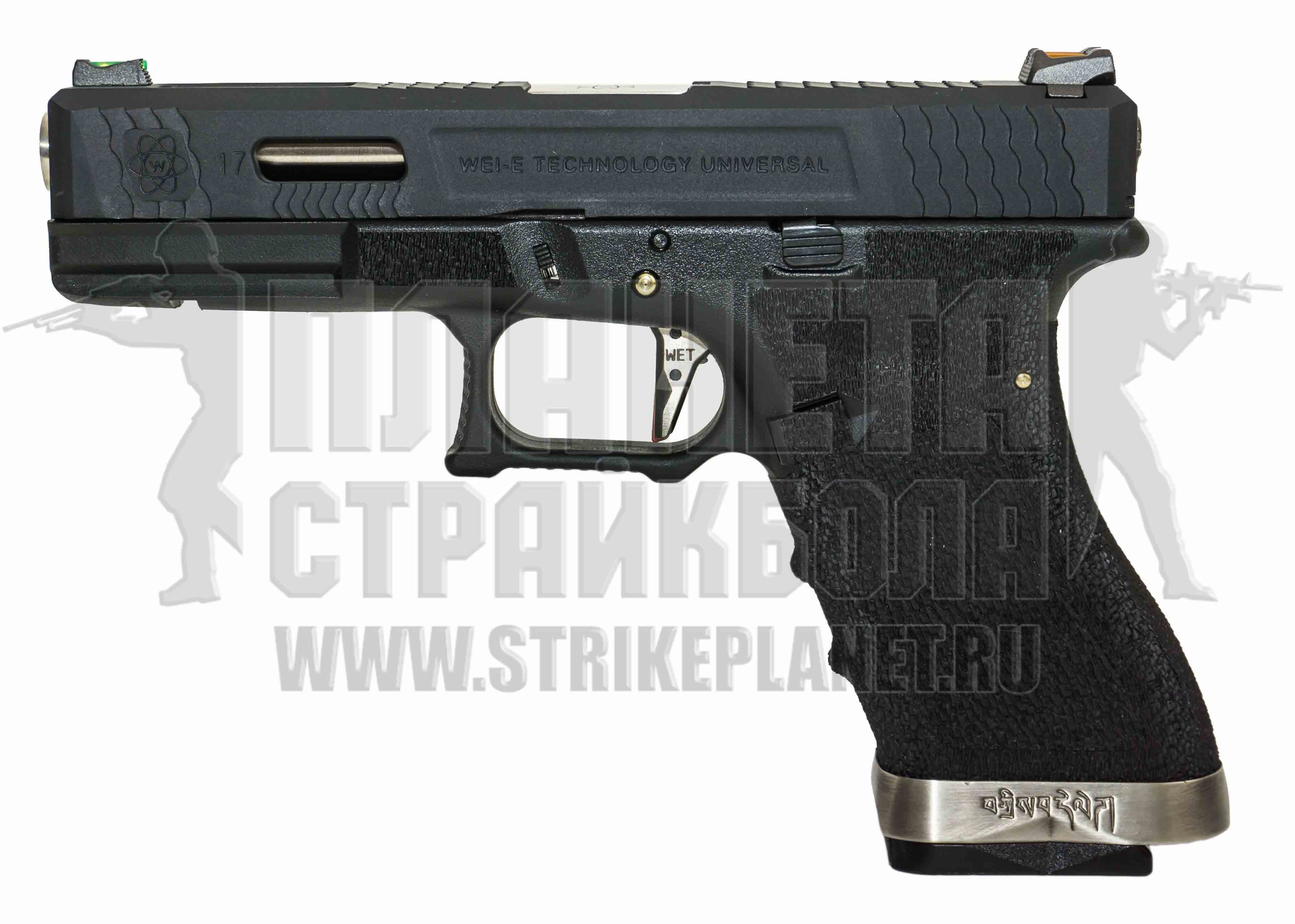 WE Пистолет Glock 17 G-Force, металл, хром, черный