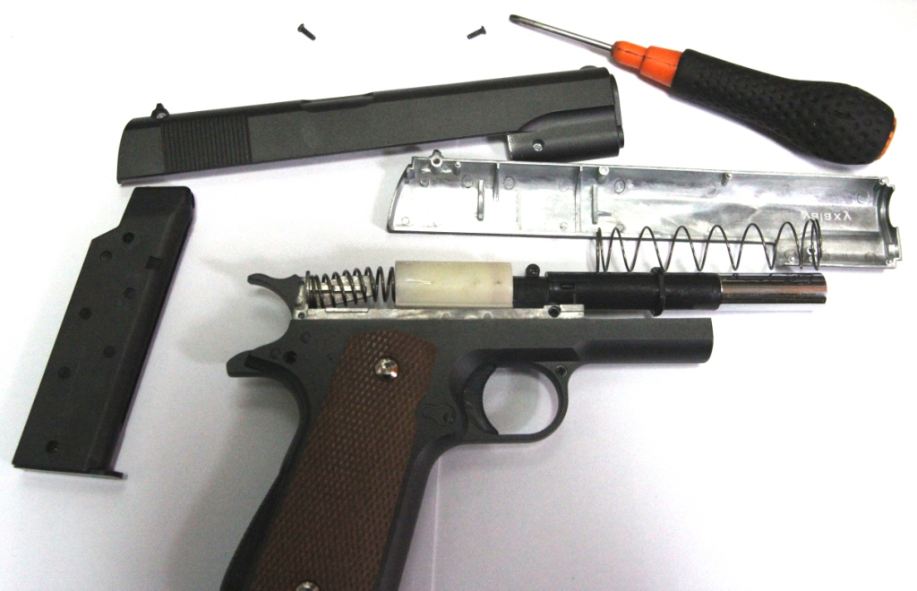 Разборка спрингового пистолета Galaxy Colt G13 изображение