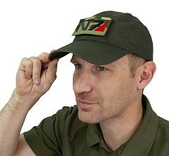 Нашивка Strike "N7", 90х50 мм, светоотражающий, мультикам, лазерная резка