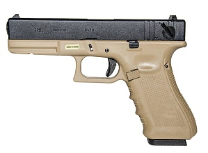 фото детально we пистолет glock 18с gen.4, tan (gp617b) интернет-магазин "Планета страйкбола"