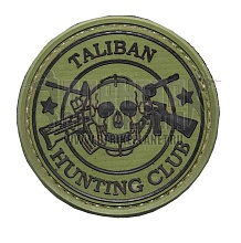 детальное фото Нашивка Zlo "Taliban hunter" зеленый интернет-магазин "Планета страйкбола"