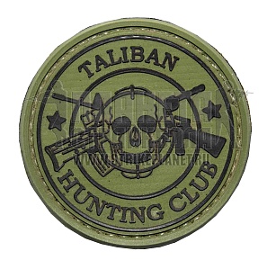 детальное фото Нашивка Zlo "Taliban hunter" зеленый интернет-магазин "Планета страйкбола"