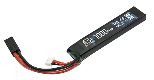 детальное фото для раздела Аккумулятор BlueMax LiPo 7.4В, 1000мАч, 20C, АК интернет-магазин "Планета страйкбола»