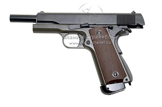 KJ Works Пистолет Colt M1911 A1 CO2, олива