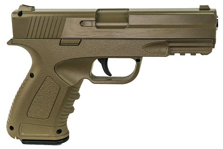 Пистолет Galaxy Glock с ris-планкой, desert, спринг (g39d)