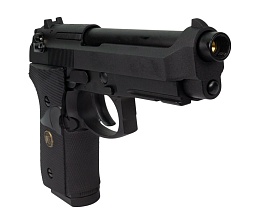 WE Пистолет Beretta M92F, CO2, черный, металл, рельса, (we-m008-co2)