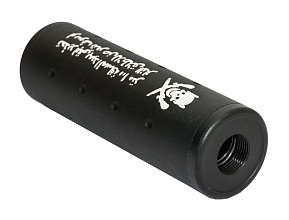 Глушитель Big Dragon 100мм с рисунком резьба универсальная 14мм (bd0463bk)
