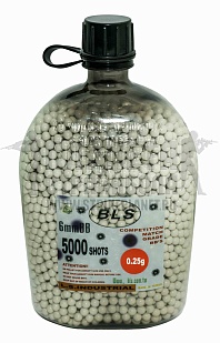 детальное фото для раздела Шары BLS 0.25г. 5000шт. бутылка (5bo-h25) интернет-магазин "Планета страйкбола»