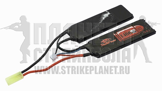 детальное фото для раздела Аккумулятор StormPower LiPo 7.4в, 1400мАч, 20С, 2 лепестка интернет-магазин "Планета страйкбола»