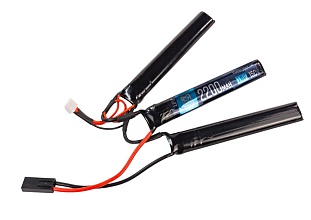 детальное фото для раздела Аккумулятор BlueMax LiPo 11,1 В, 2200мАч, 20C, 3 лепестка интернет-магазин "Планета страйкбола»