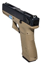 Пистолет WE Glock 18C gen.3 greengas tan (gp617b-tan)