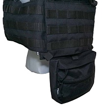 Подсумок Strike утилитарный напашный, черный прайм, mod1