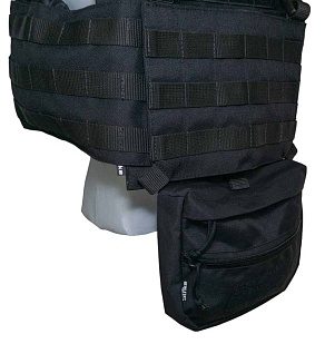 Подсумок Strike утилитарный напашный, черный прайм, mod1