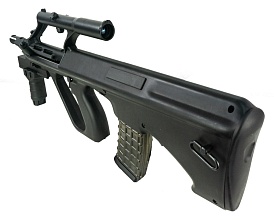 Автомат Snow Wolf Steyr AUG с прицелом и ремнем, черный (sw-020tabk)