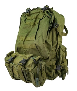 детальное фото Рюкзак рейдовый RusForce Climbing Army 50L, олива интернет-магазин "Планета страйкбола"