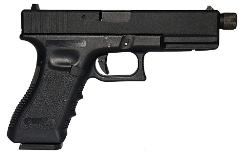 KJW Пистолет Glock 17, CO2, резьба под глушитель (kp-17-tbc.co2-bk)