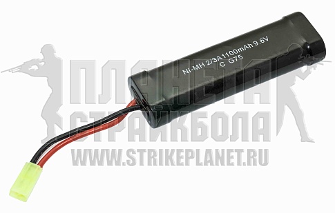 детальное фото для раздела Аккумулятор Cyma NiMH 9.6В, 1100мАч, блок интернет-магазин "Планета страйкбола»