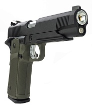 Пистолет KJW Colt, олива, greengas (kp-05-od)