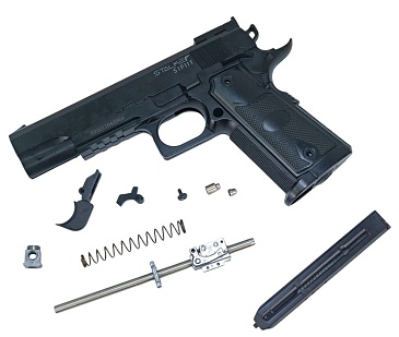 детальное фото для раздела Пневматический пистолет Stalker S1911T (Colt), разобран, не фиксируется магазин (Б/У) интернет-магазин "Планета страйкбола»