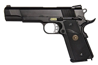 фото детально we пистолет colt m1911 meu usmc, greengas (we-e008) интернет-магазин "Планета страйкбола"