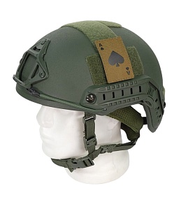 Нашивка Strike "Пиковый Туз", 80х50 мм, полевой, койот, лазерная резка