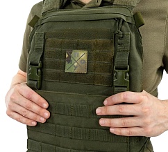 Нашивка Strike "ПО*УЙ", 50х50 мм, полевой, мультикам, лазерная резка