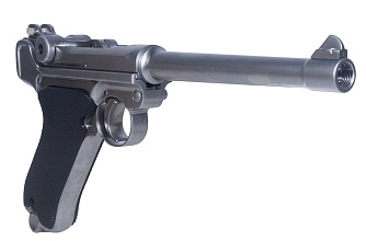 WE Пистолет Luger 'Parabellum' P08 6", хром (WE-P005)
