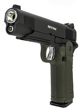 Пистолет KJW Colt, олива, greengas (kp-05-od)