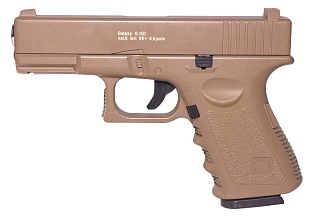 фото детально galaxy пистолет glock 19, спринг, tan (g15d) интернет-магазин "Планета страйкбола"