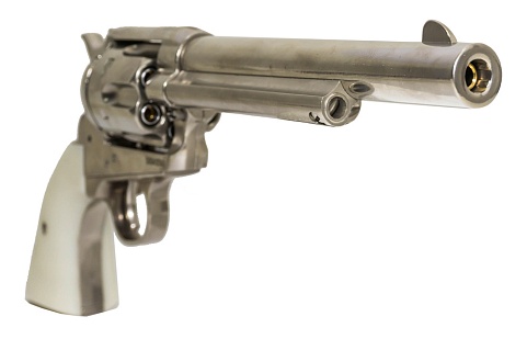 Револьвер King Arms Colt SAA .45 Peacemaker M серебро, greengas (ka-pg-10-m-sv)