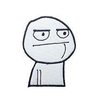 детальное фото Нашивка Strike "Poker Face / Покерфейс. Мем" 65х50 мм интернет-магазин "Планета страйкбола"