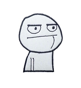 детальное фото Нашивка Strike "Poker Face / Покерфейс. Мем" 65х50 мм интернет-магазин "Планета страйкбола"