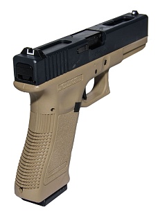 Пистолет WE Glock 18C gen.3 greengas tan (gp617b-tan)
