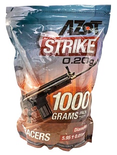 детальное фото для раздела Шары Азот трассерные 0.2г. 5000шт. интернет-магазин "Планета страйкбола»