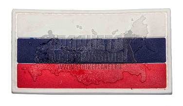 детальное фото Нашивка Zlo "Флаг Россия рельеф" пвх интернет-магазин "Планета страйкбола"