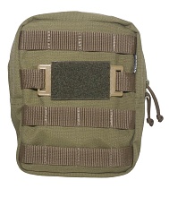 Патч панель Strike 75 х 50 мм липучка велкро на MOLLE для нашивок / шевронов, пластик, олива