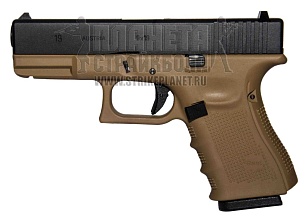 фото детально we пистолет glock 19 gen.4, tan интернет-магазин "Планета страйкбола"