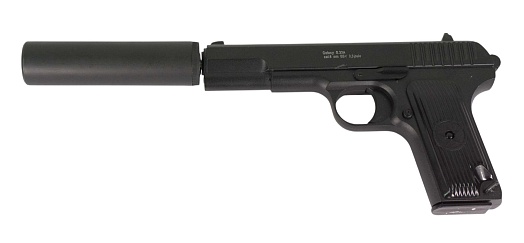 Galaxy Пистолет ТТ с глушителем, спринг (g33a), сломан магазин (уценка)