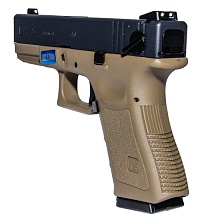 WE Пистолет Glock 23C gen.3, tan (gp620b-tan)