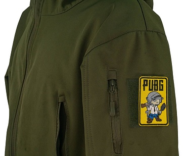 Нашивка Strike "PUBG" 80 мм, желтый