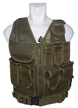 детальное фото для раздела Жилет разгрузочный Kingrin олива (ve-05-od) (Б/У) интернет-магазин "Планета страйкбола»