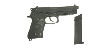 детальное фото для раздела Пистолет WE Beretta M92F, CO2, черный, металл, рельса, (we-m008-co2) (Б/У) интернет-магазин "Планета страйкбола»