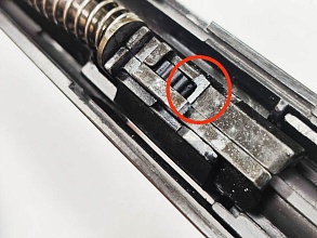 Пистолет KJW Glock 23 greengas, внешняя резьба, нужен ремонт (Б/У)