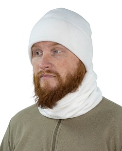 Баф Strike флис с утяжкой укороченный 300, белый