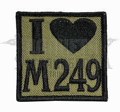детальное фото Нашивка Zlo "I love M249" интернет-магазин "Планета страйкбола"