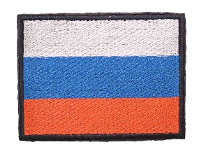 нашивка strike "флаг россии" 80х60мм, вышивка (уценка)