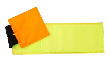 Повязка Strike свой-чужой с велкро панелью под шеврон, оранжевый, желтый